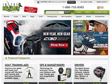 Tablet Screenshot of intheholegolf.com